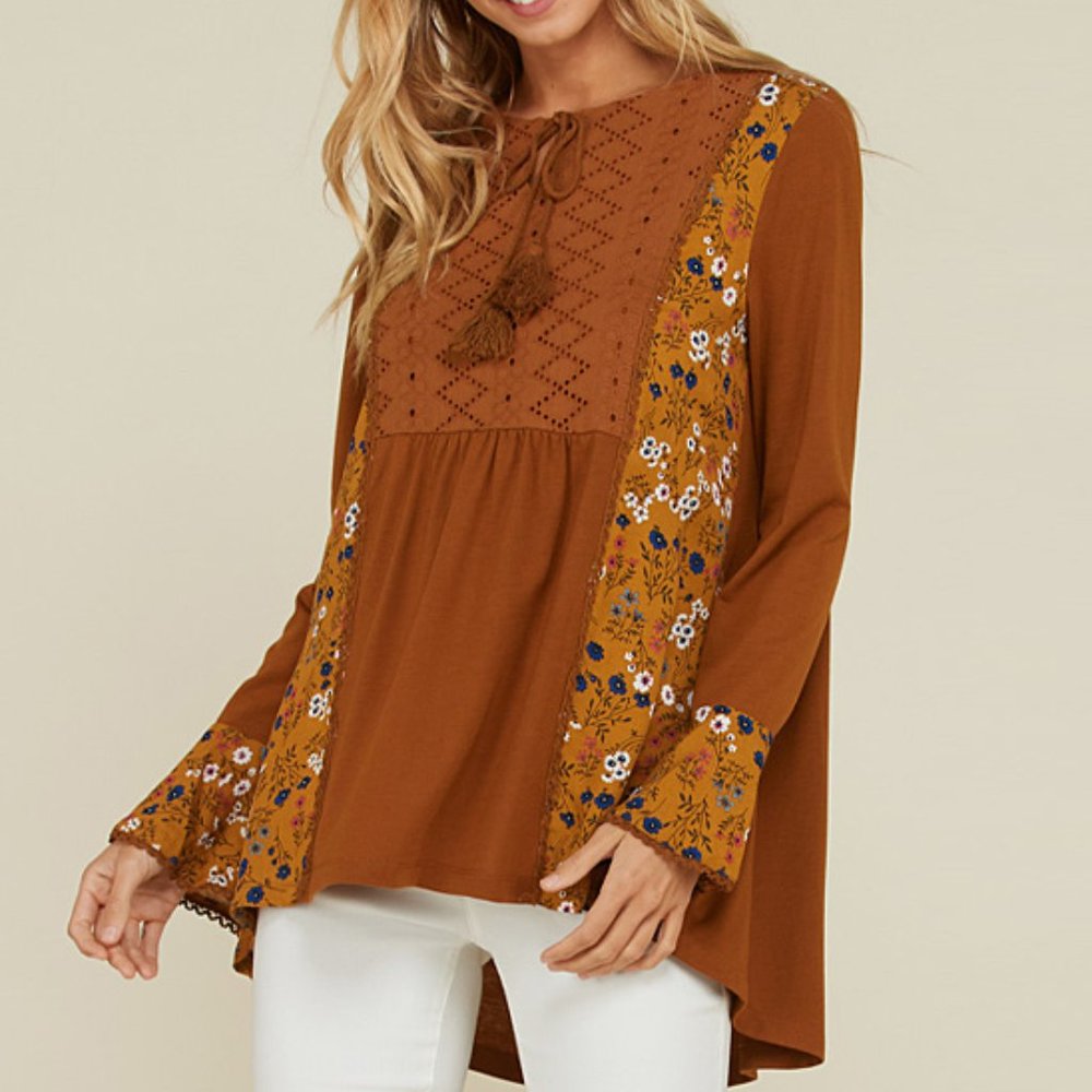 SALE ** BRAND NEW ** Annabelle Yellow Boho Top